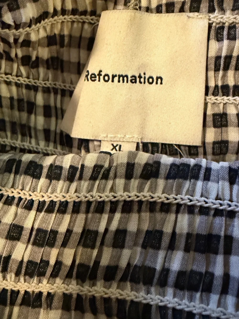 Reformation fitted smocked